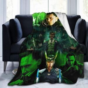 Funny Blanket Fleece Throw Ultra Soft Light Warm Men Boys Black Green 50"X40"